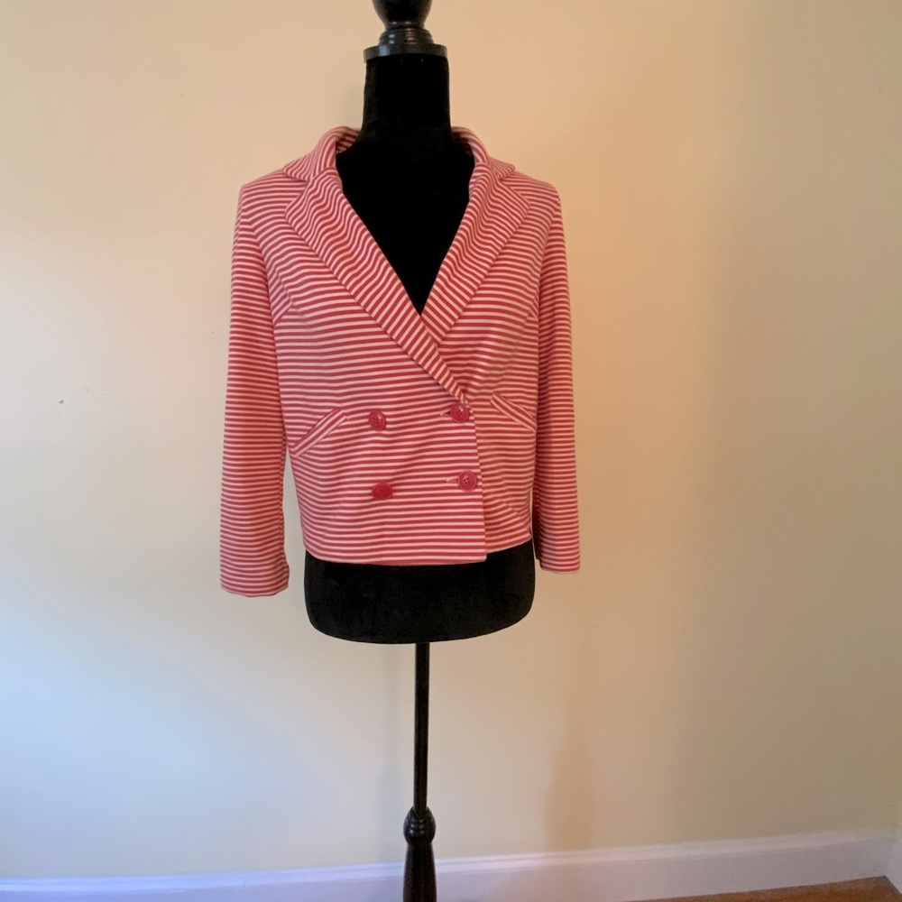 Red Striped Blazer